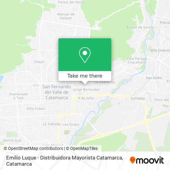 Emilio Luque - Distribuidora Mayorista Catamarca map