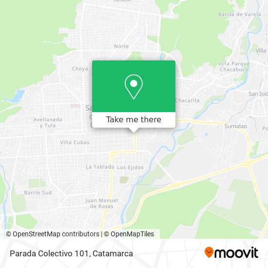Parada Colectivo 101 map