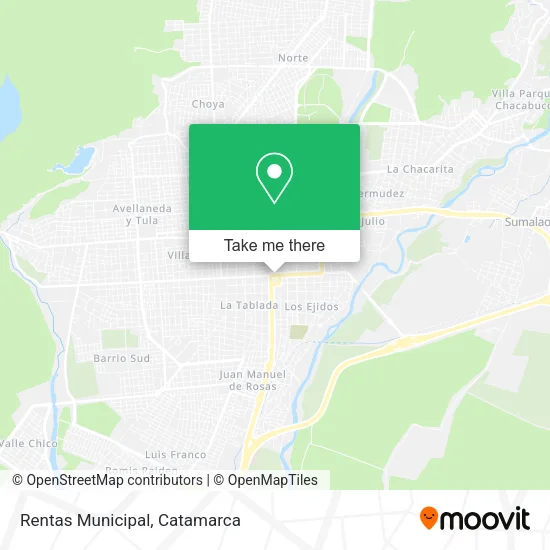 Rentas Municipal map