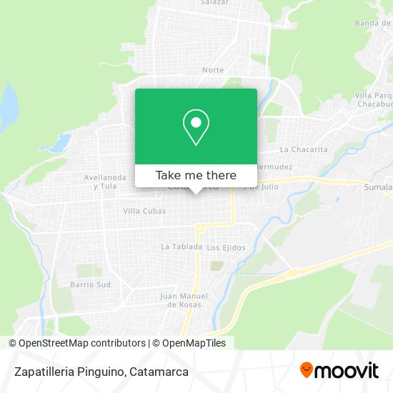 Zapatilleria Pinguino map