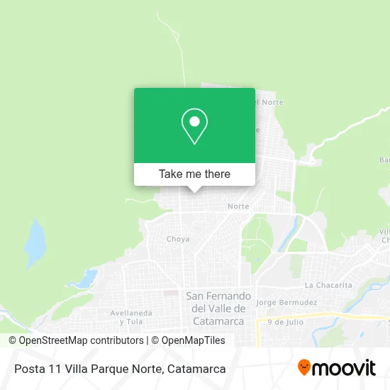 Posta 11 Villa Parque Norte map