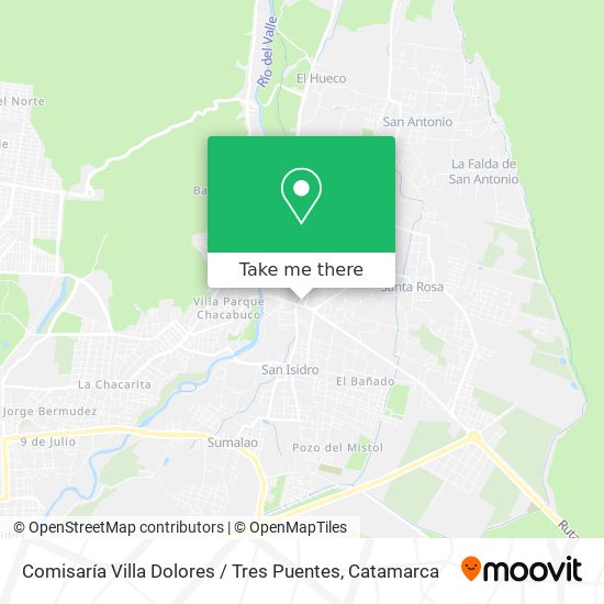 Comisaría Villa Dolores / Tres Puentes map