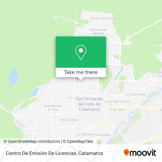 Centro De Emisión De Licencias map