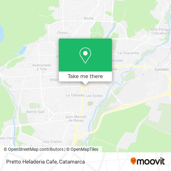 Mapa de Pretto Heladeria Cafe