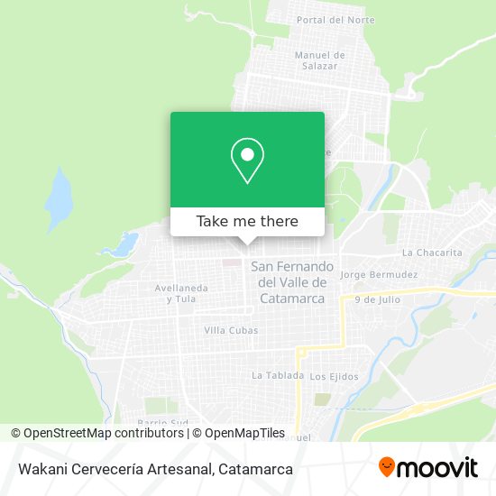 Wakani Cervecería Artesanal map