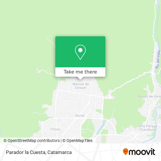 Mapa de Parador la Cuesta