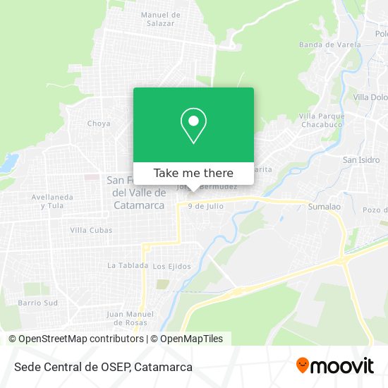 Sede Central de OSEP map