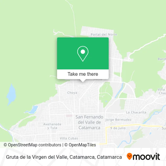 Gruta de la Virgen del Valle, Catamarca map