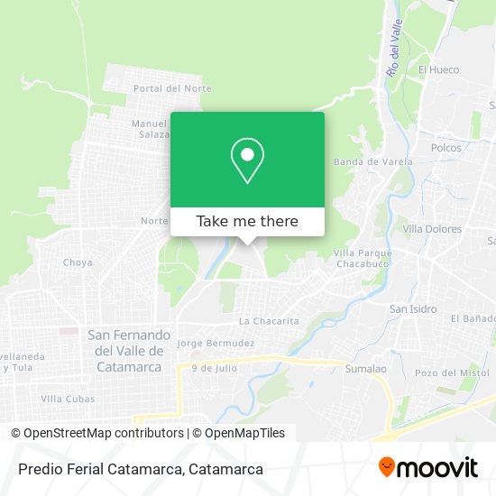 Predio Ferial Catamarca map