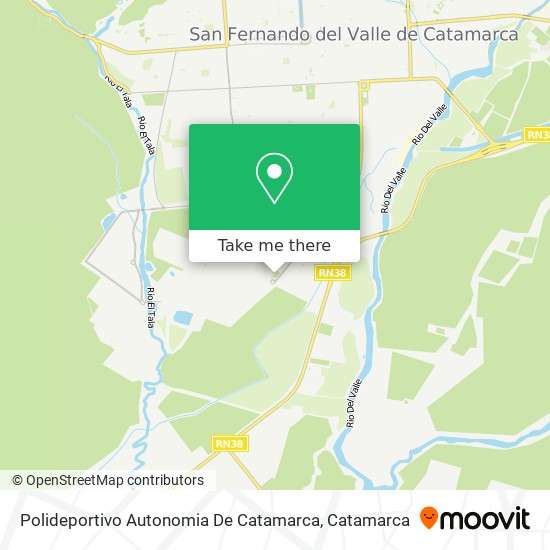 Mapa de Polideportivo Autonomia De Catamarca