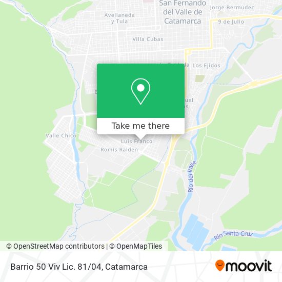 Barrio 50 Viv Lic. 81/04 map