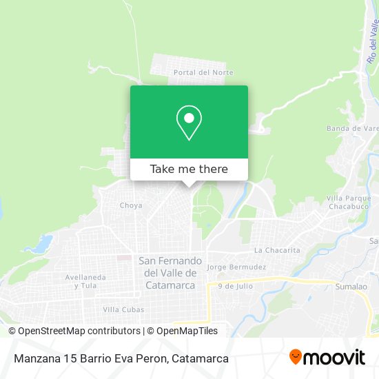 Manzana 15 Barrio Eva Peron map