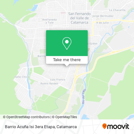 Barrio Acuña Isi 3era Etapa map