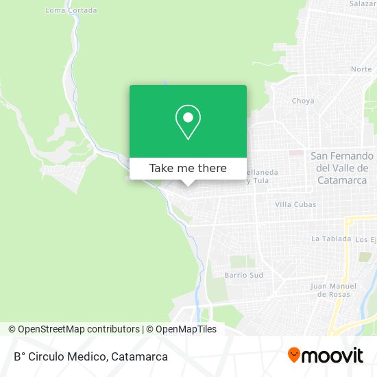 B° Circulo Medico map