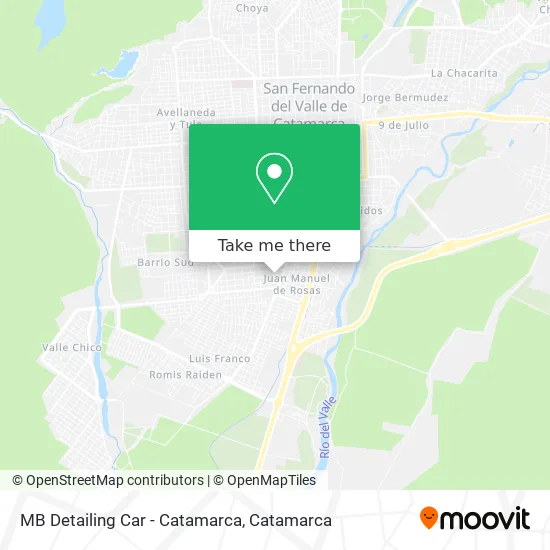 MB Detailing Car - Catamarca map