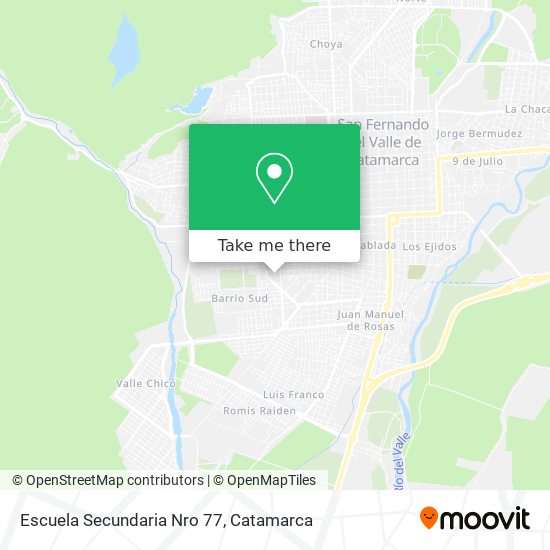 Escuela Secundaria Nro 77 map