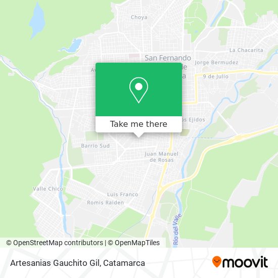 Mapa de Artesanias Gauchito Gil