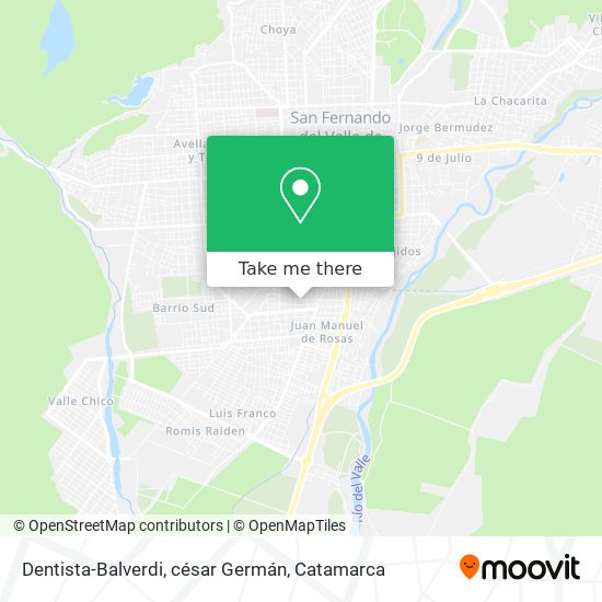 Dentista-Balverdi, césar Germán map