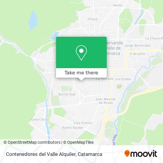 Mapa de Contenedores del Valle Alquiler