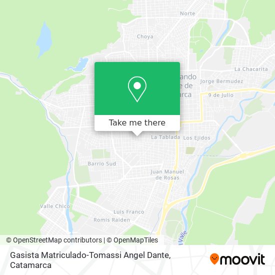 Mapa de Gasista Matriculado-Tomassi Angel Dante