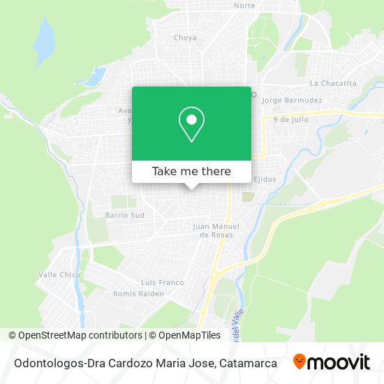 Odontologos-Dra Cardozo Maria Jose map