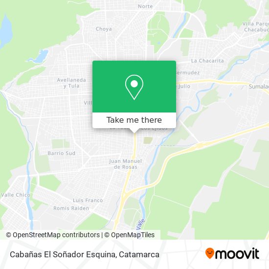 Mapa de Cabañas El Soñador Esquina