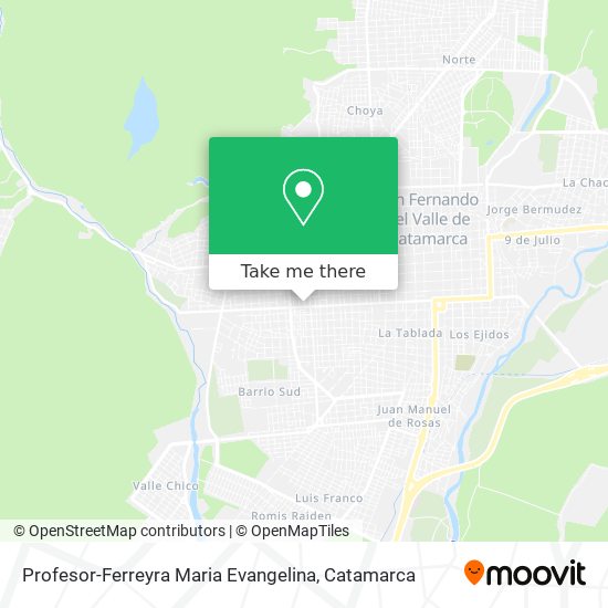 Profesor-Ferreyra Maria Evangelina map