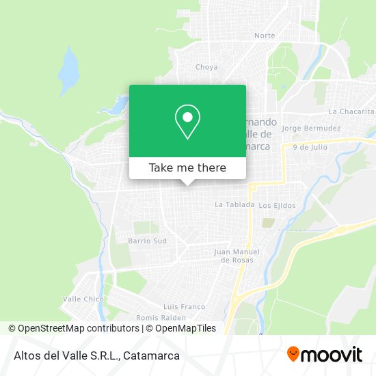 Altos del Valle S.R.L. map