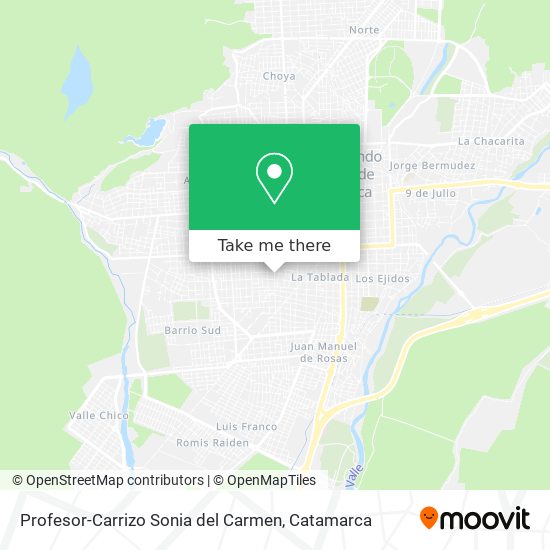 Profesor-Carrizo Sonia del Carmen map