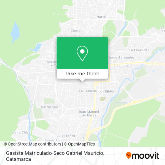 Gasista Matriculado-Seco Gabriel Mauricio map