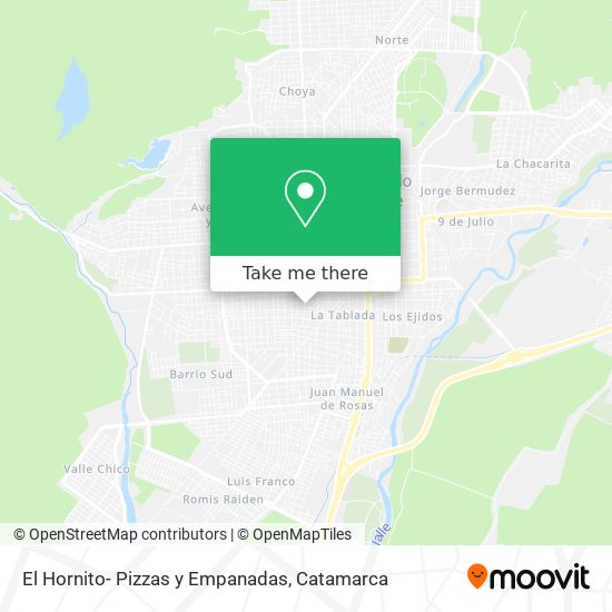 El Hornito- Pizzas y Empanadas map