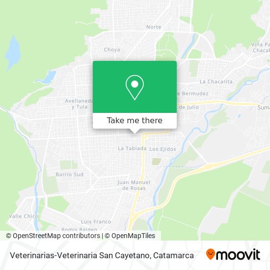 Veterinarias-Veterinaria San Cayetano map