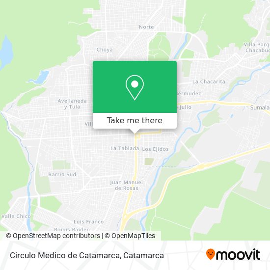 Circulo Medico de Catamarca map