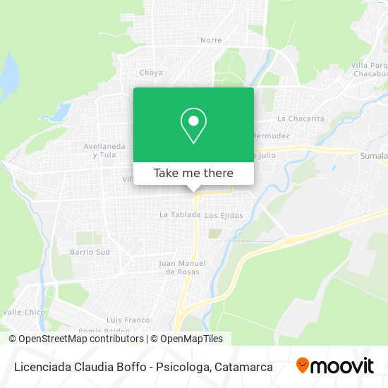 Licenciada Claudia Boffo - Psicologa map