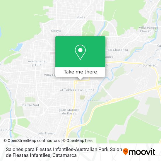 Mapa de Salones para Fiestas Infantiles-Australian Park Salon de Fiestas Infantiles