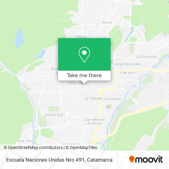 Escuela Naciones Unidas Nro 491 map