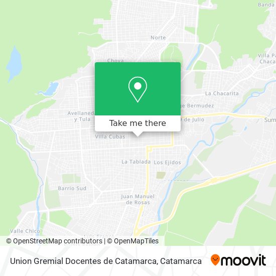 Union Gremial Docentes de Catamarca map