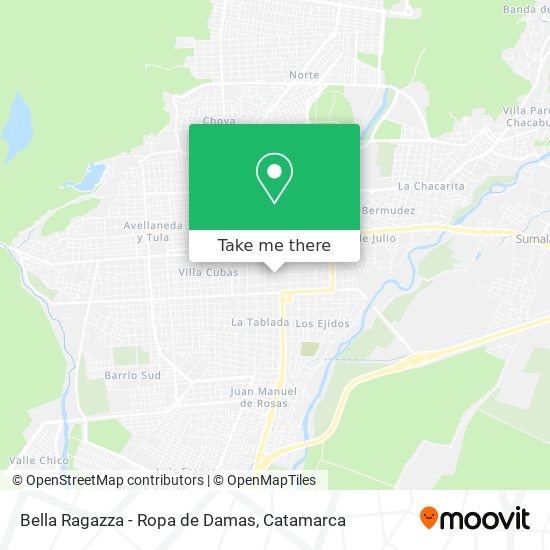 Mapa de Bella Ragazza - Ropa de Damas