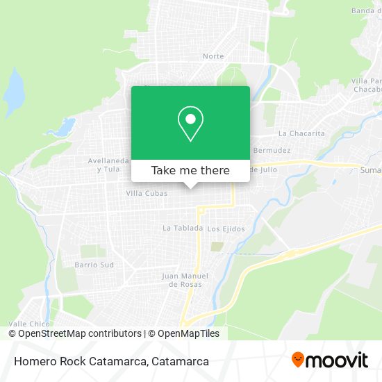 Homero Rock Catamarca map