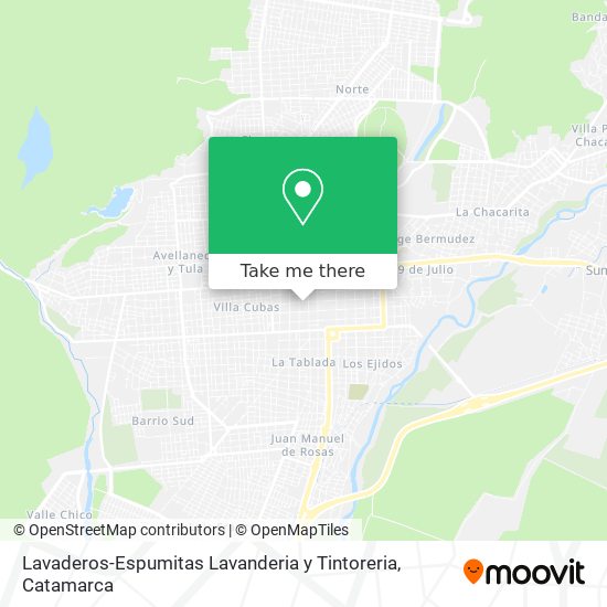Lavaderos-Espumitas Lavanderia y Tintoreria map