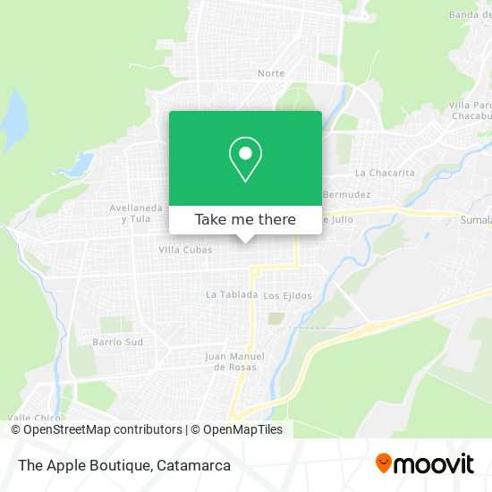 The Apple Boutique map