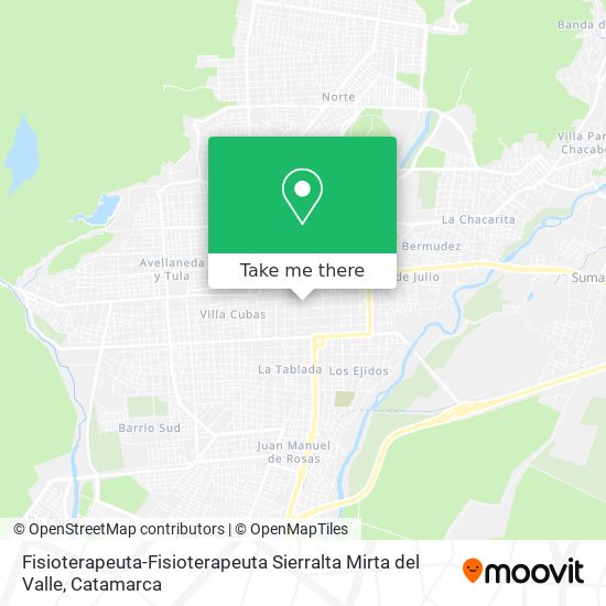 Fisioterapeuta-Fisioterapeuta Sierralta Mirta del Valle map