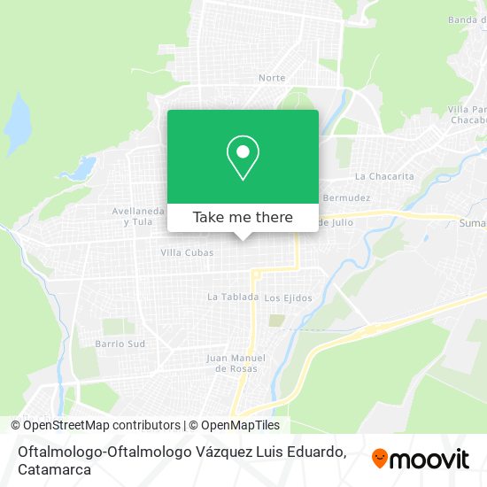 Oftalmologo-Oftalmologo Vázquez Luis Eduardo map