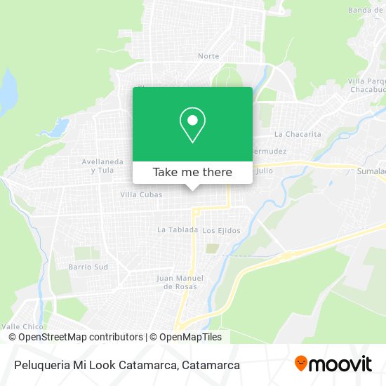 Mapa de Peluqueria Mi Look Catamarca