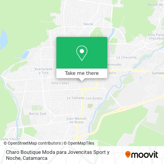 Mapa de Charo Boutique Moda para Jovencitas Sport y Noche