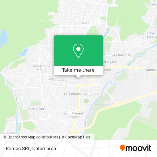 Mapa de Romac SRL
