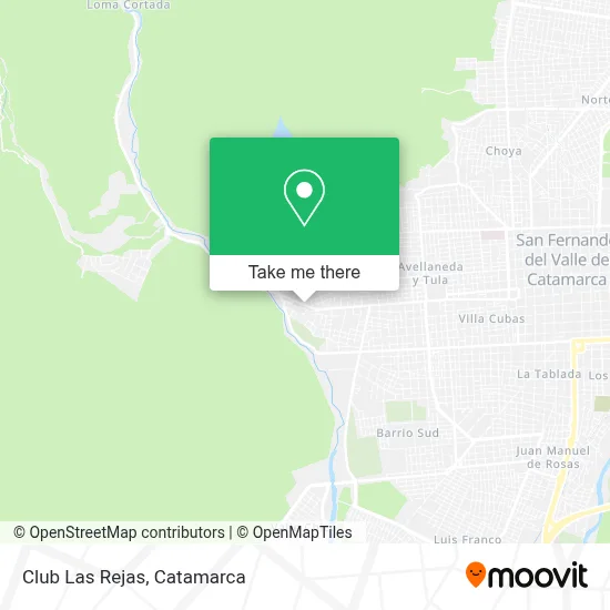 Club Las Rejas map