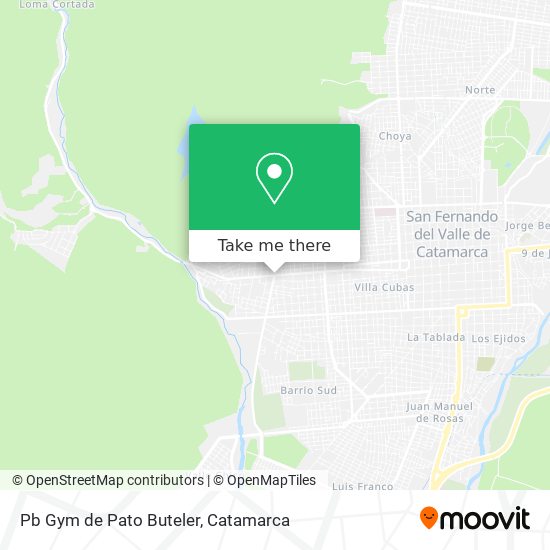 Mapa de Pb Gym de Pato Buteler