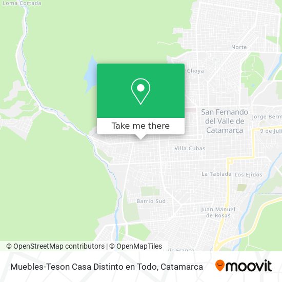 Muebles-Teson Casa Distinto en Todo map