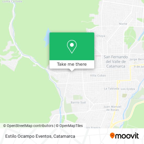 Estilo Ocampo Eventos map